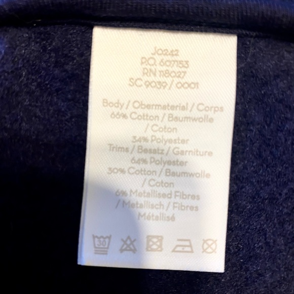 Boden varsity jacket Navy/Pink Size 2 US - Picture 3 of 3